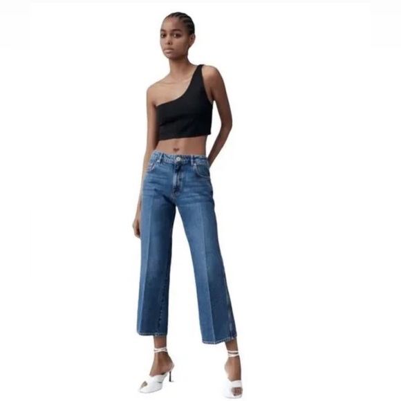 Zara Jeans Zara The Ness Cropped Flare Jeans Poshmark